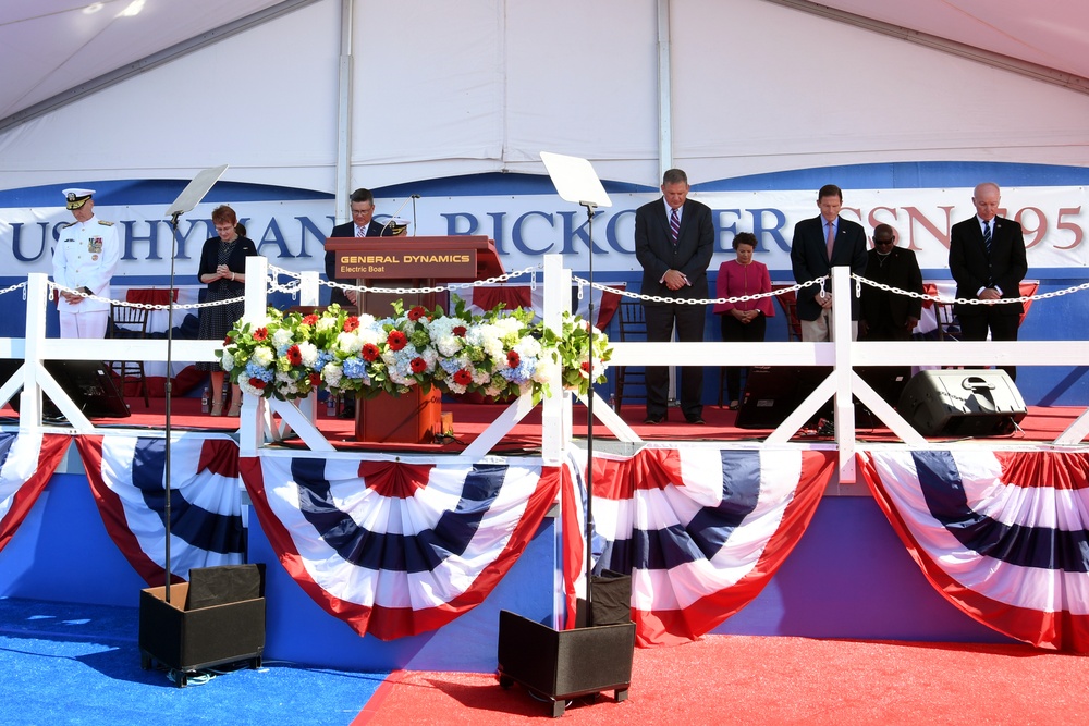 Christening Ceremony for pre-commissioning unit (PCU) Hyman G. Rickover (SSN 795)