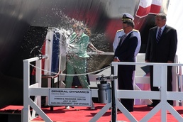 Christening Ceremony for pre-commissioning unit (PCU) Hyman G. Rickover (SSN 795)