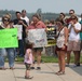 Families Wait outside Airport as 194th FA Return Home from Deployment