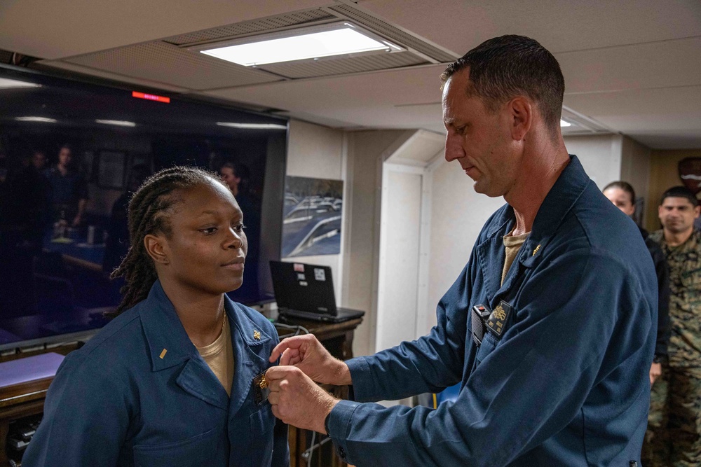 Food supply officer qualifies as surface warfare supply corps officer