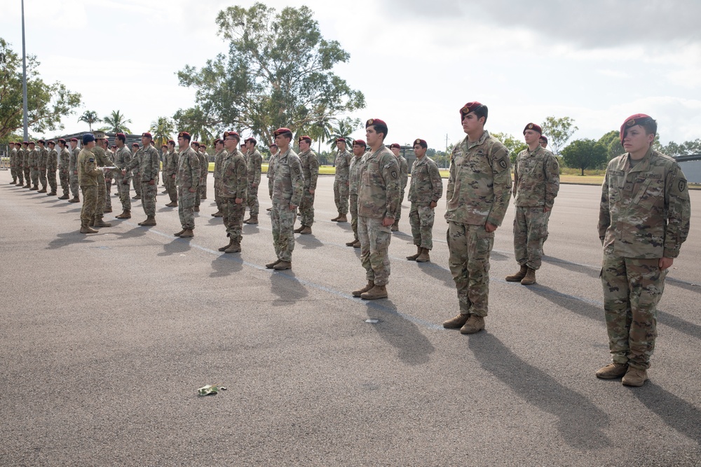 Talisman Sabre 21: 114 US paratroopers awarded Australian parachute wings