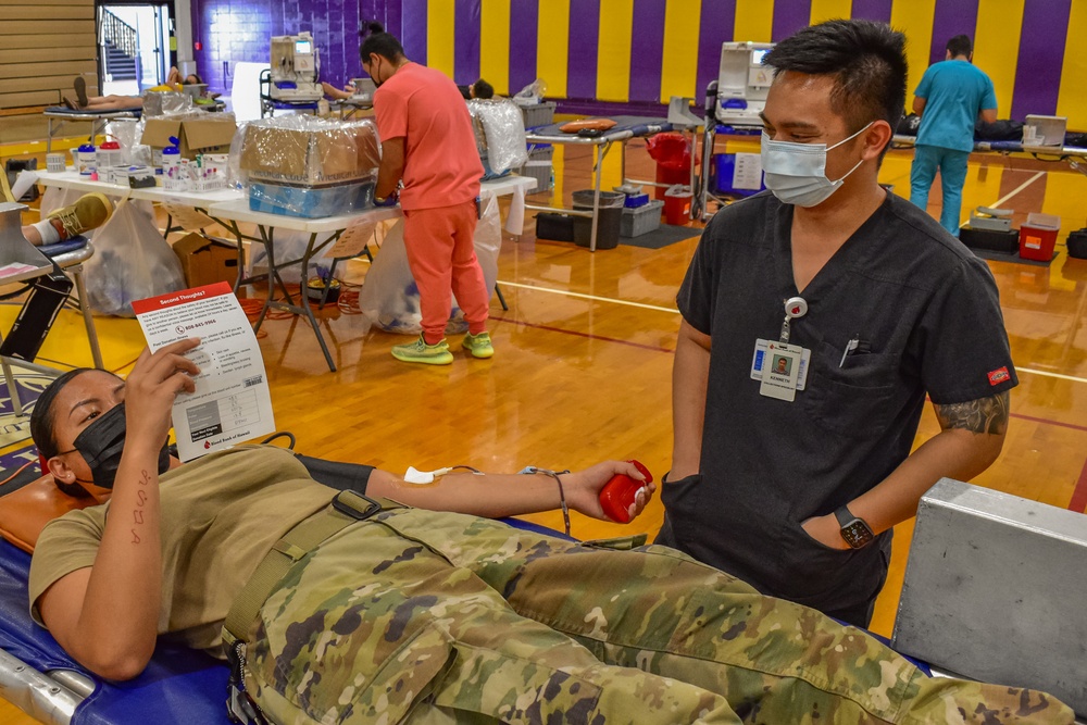 HIARNG partners to conduct a Blood Drive