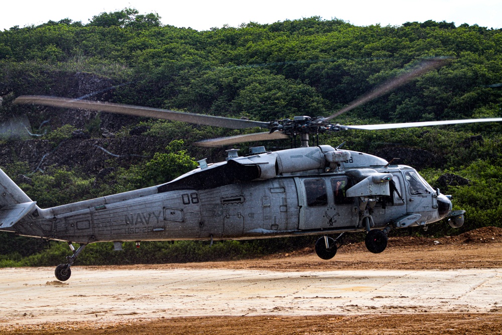 NMCB 11 Constructs Prototype Helicopter Landing Zone