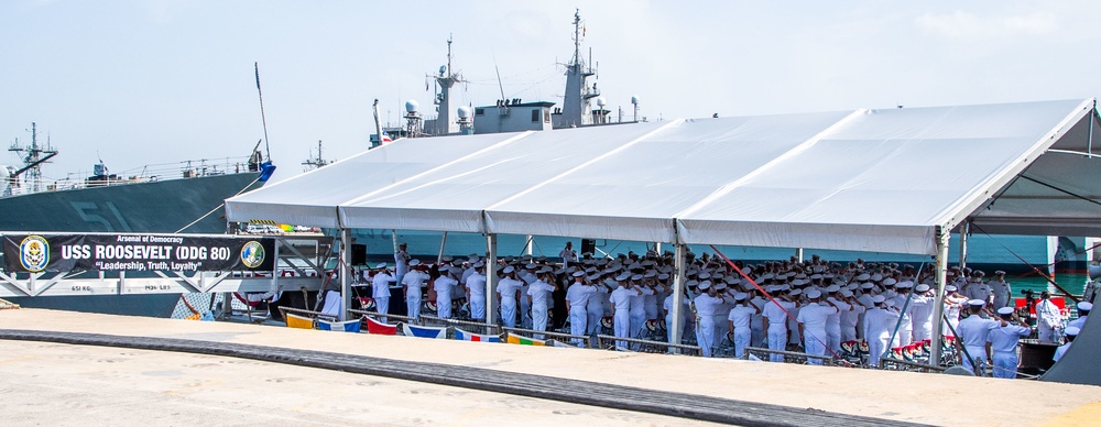 CTF 65 Holds Change of Command Ceremony Aboard USS Roosevelt