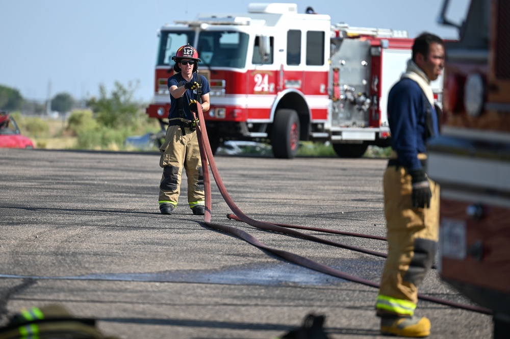 KAFB Fire Department Conducts Multi-Agency Live Fire Training Exercise