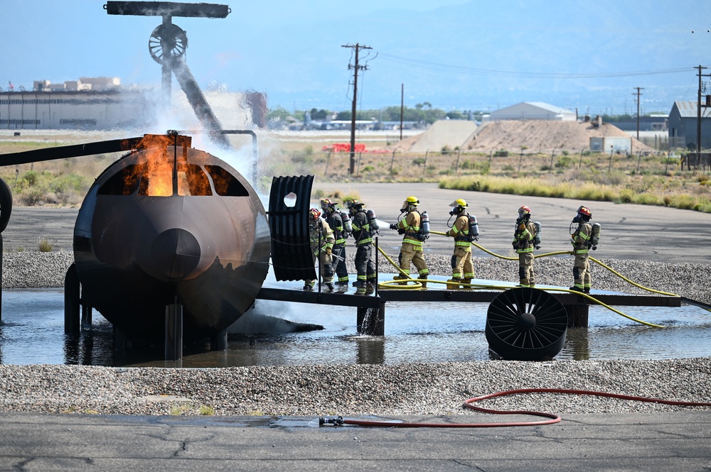 KAFB Fire Department Conducts Multi-Agency Live Fire Training Exercise