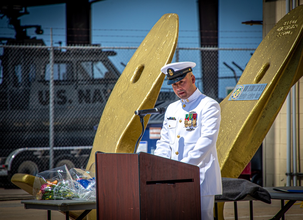 MESG 1 hold a Retirement Ceremony in honor of Chief Operations Specialist Alex Velazquez onboard NOLF Imperial Beach