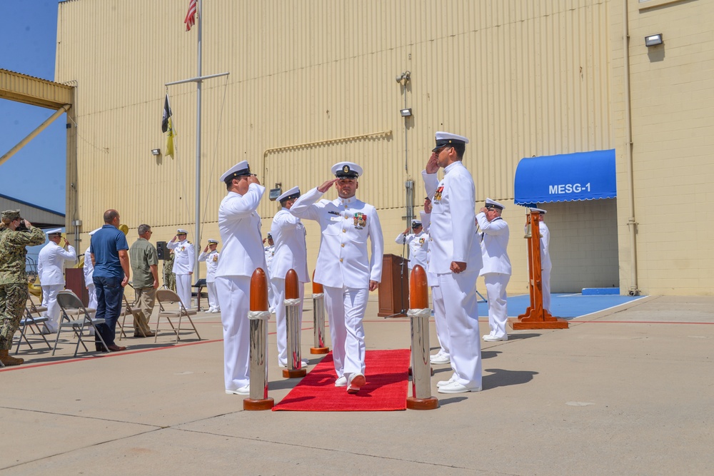 MESG 1 hold a Retirement Ceremony in honor of Chief Operations Specialist Alex Velazquez onboard NOLF Imperial Beach