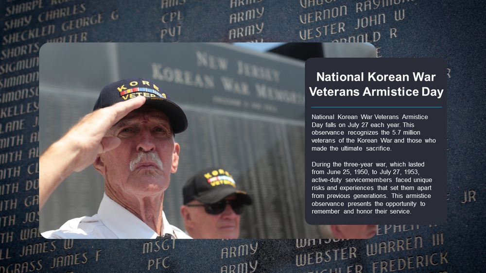 National Korean Veteran Armistice Day.