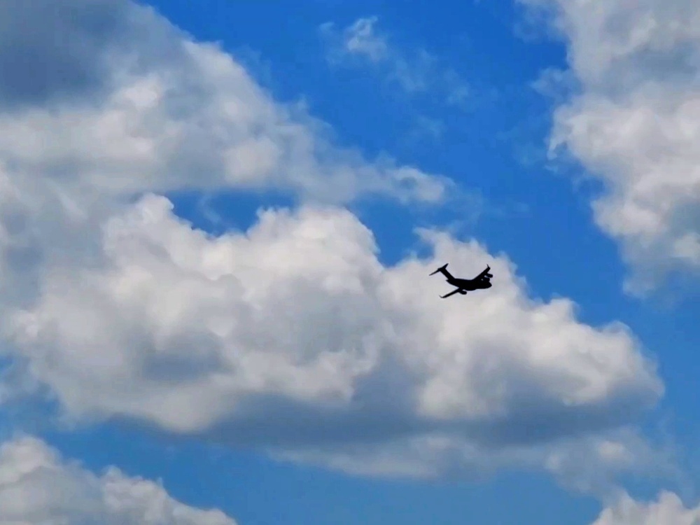 C-17 Globemaster III training operations at Fort McCoy