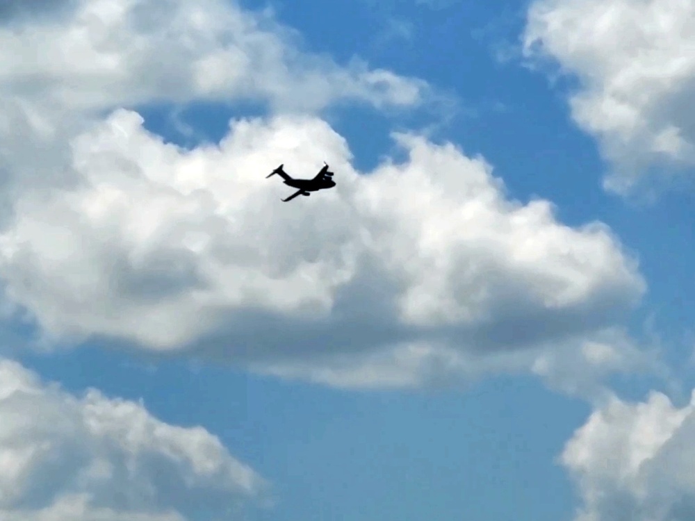 C-17 Globemaster III training operations at Fort McCoy
