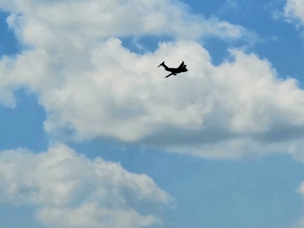 C-17 Globemaster III training operations at Fort McCoy