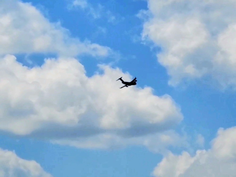 C-17 Globemaster III training operations at Fort McCoy