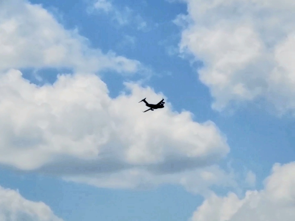 C-17 Globemaster III training operations at Fort McCoy