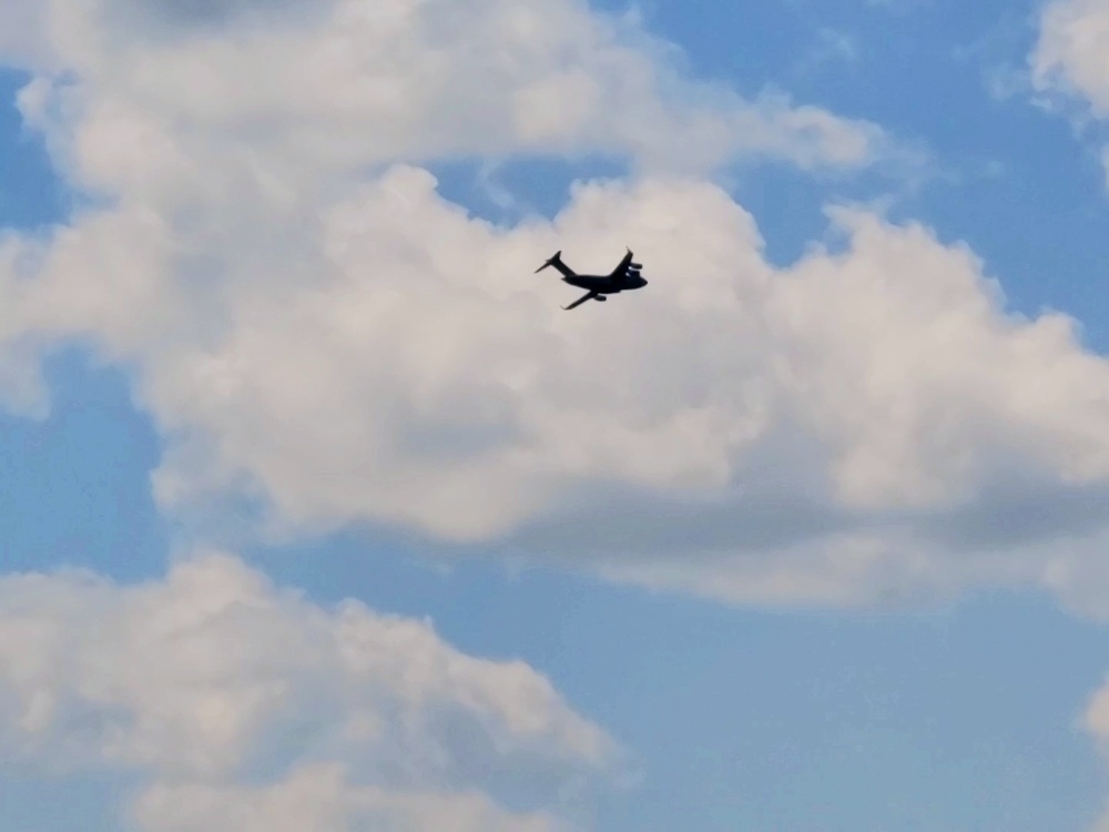 C-17 Globemaster III training operations at Fort McCoy