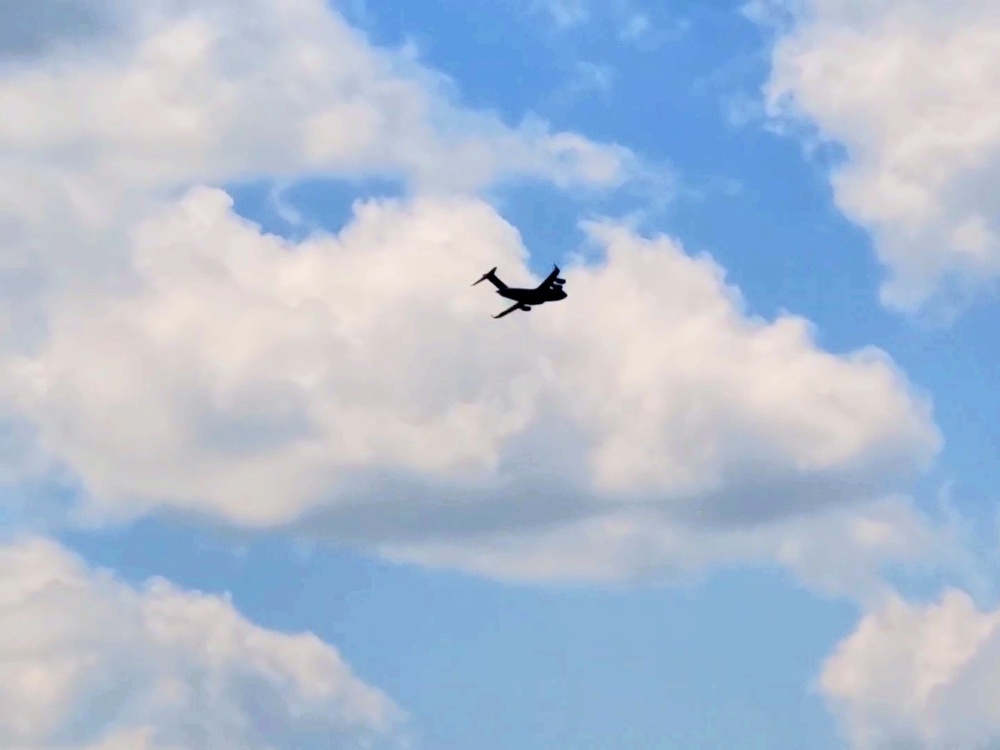 C-17 Globemaster III training operations at Fort McCoy