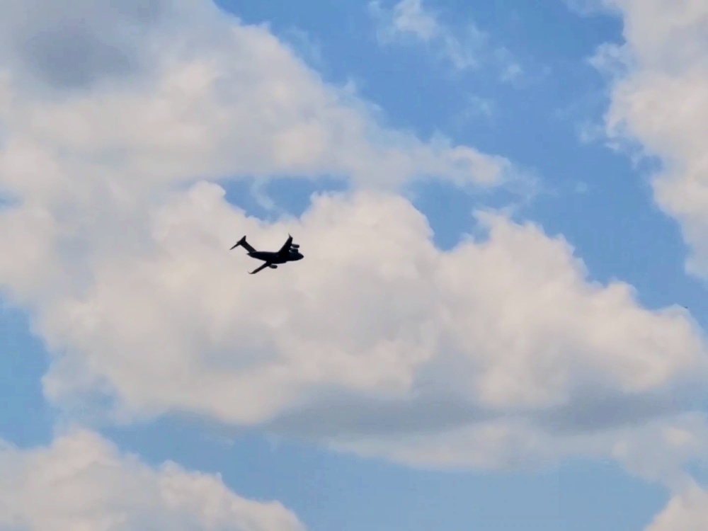 C-17 Globemaster III training operations at Fort McCoy