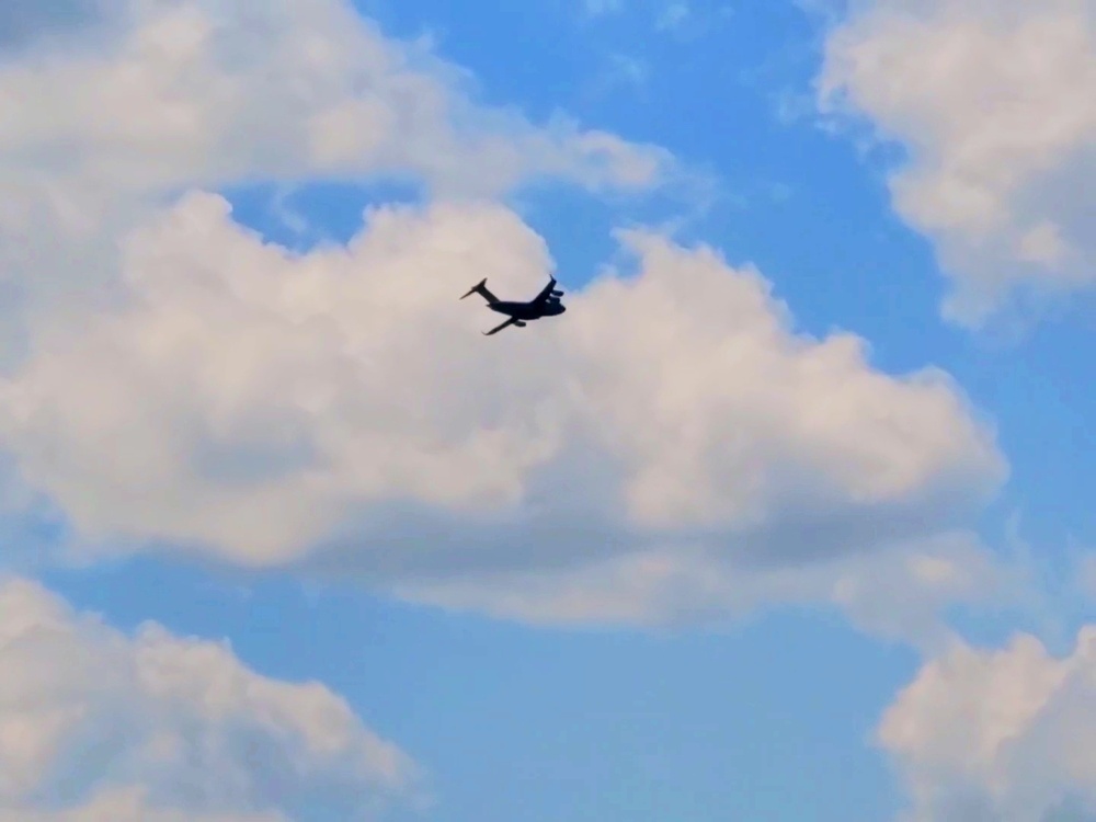 C-17 Globemaster III training operations at Fort McCoy