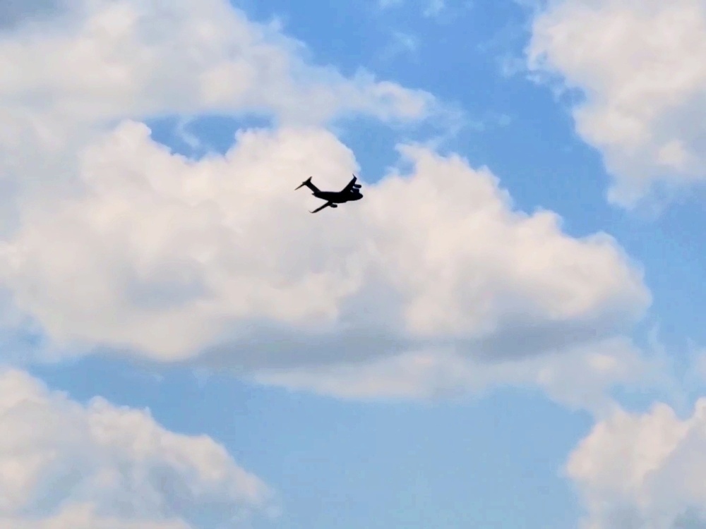 C-17 Globemaster III training operations at Fort McCoy