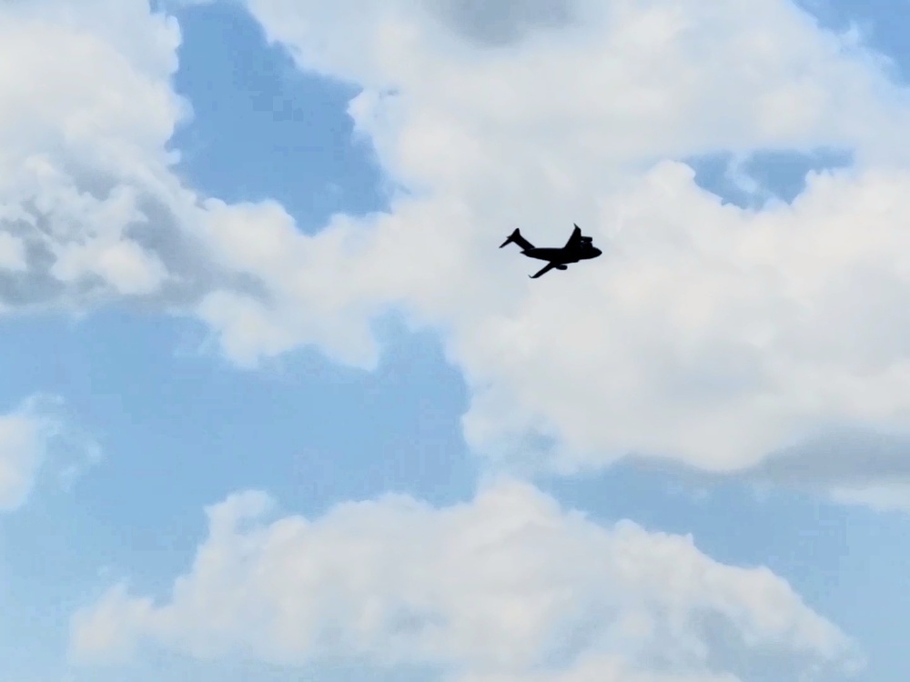C-17 Globemaster III training operations at Fort McCoy