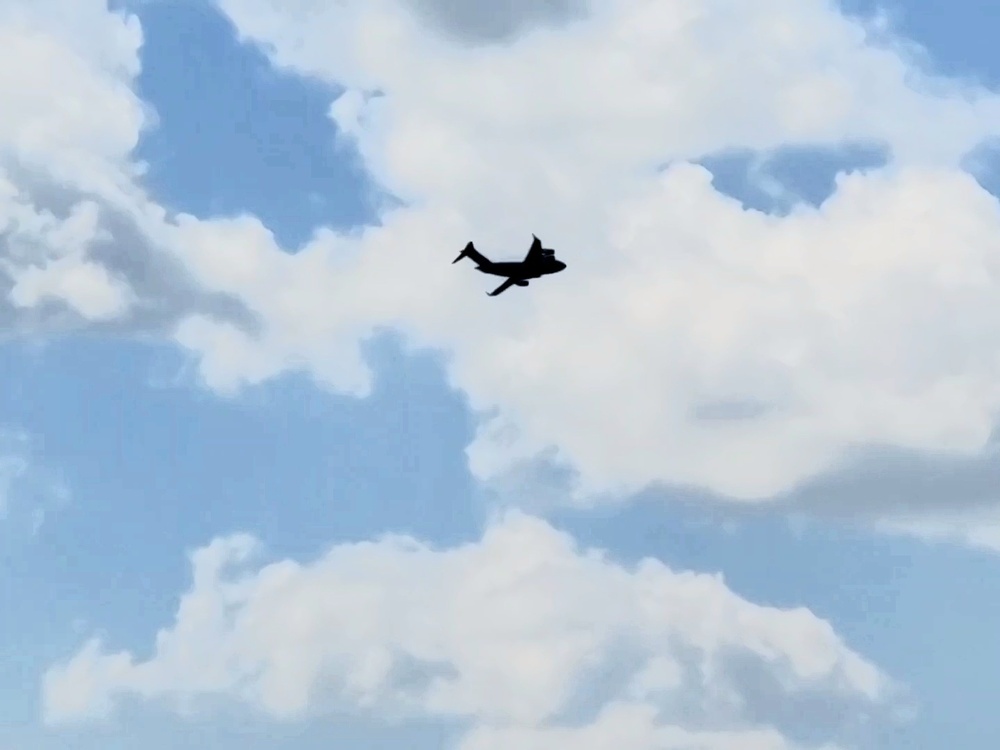 C-17 Globemaster III training operations at Fort McCoy