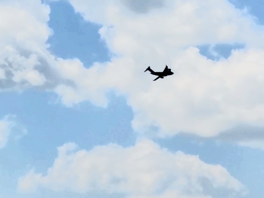 C-17 Globemaster III training operations at Fort McCoy