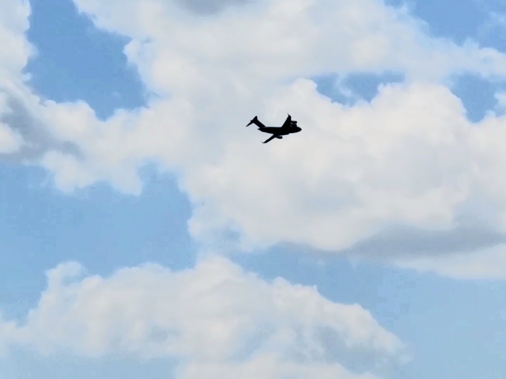 C-17 Globemaster III training operations at Fort McCoy
