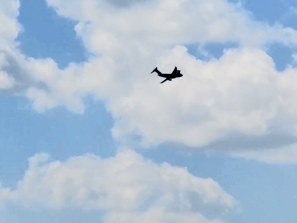 C-17 Globemaster III training operations at Fort McCoy
