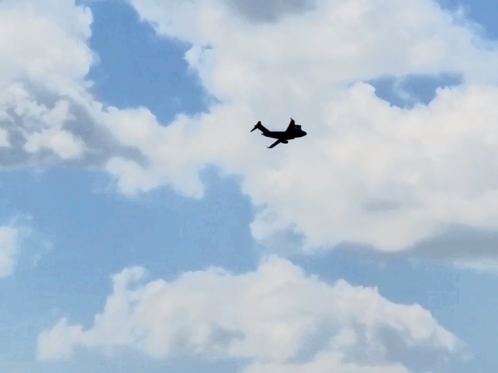 C-17 Globemaster III training operations at Fort McCoy