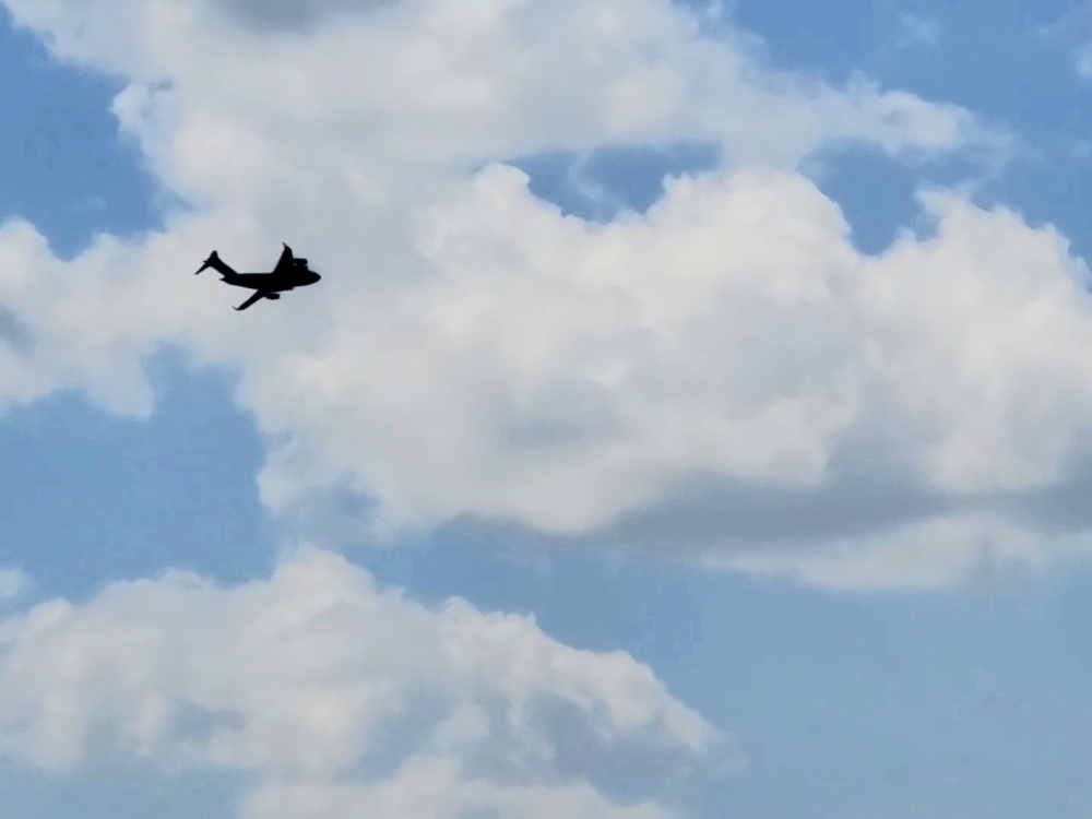 C-17 Globemaster III training operations at Fort McCoy