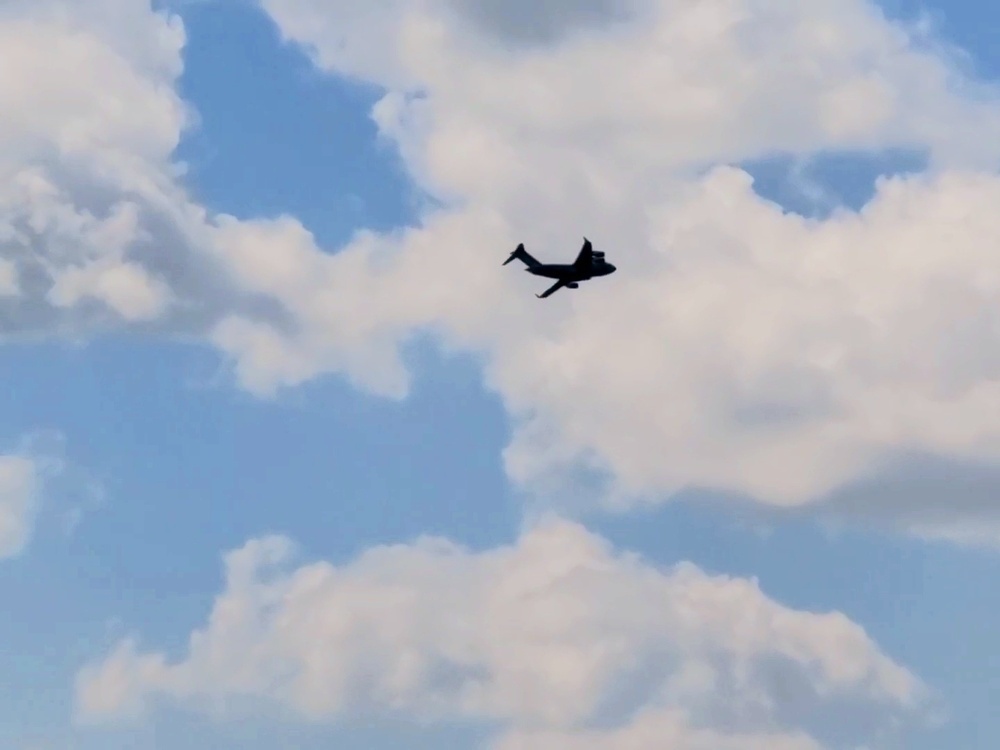 C-17 Globemaster III training operations at Fort McCoy
