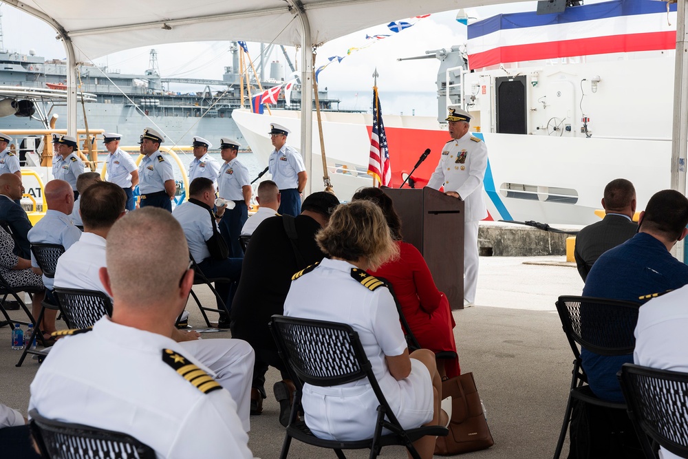 U.S. Coast Guard Conducts Triple Commissioning