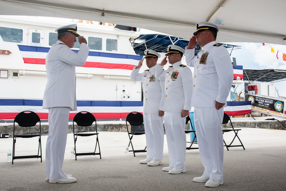 U.S. Coast Guard Conducts Triple Commissioning