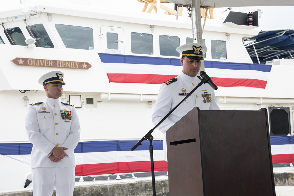 U.S. Coast Guard Conducts Triple Commissioning