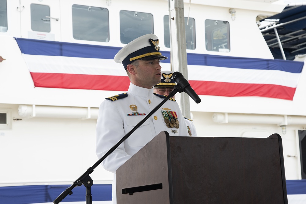 U.S. Coast Guard Conducts Triple Commissioning