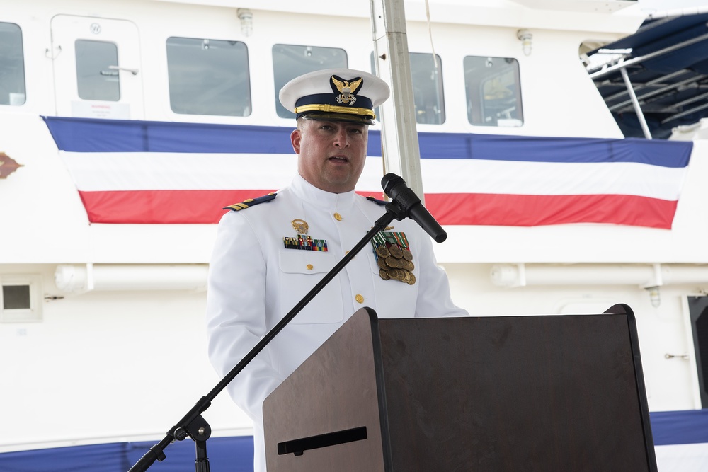 U.S. Coast Guard Conducts Triple Commissioning