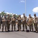U.S. Army Medical Command leadership team poses with the 25th Infantry Band