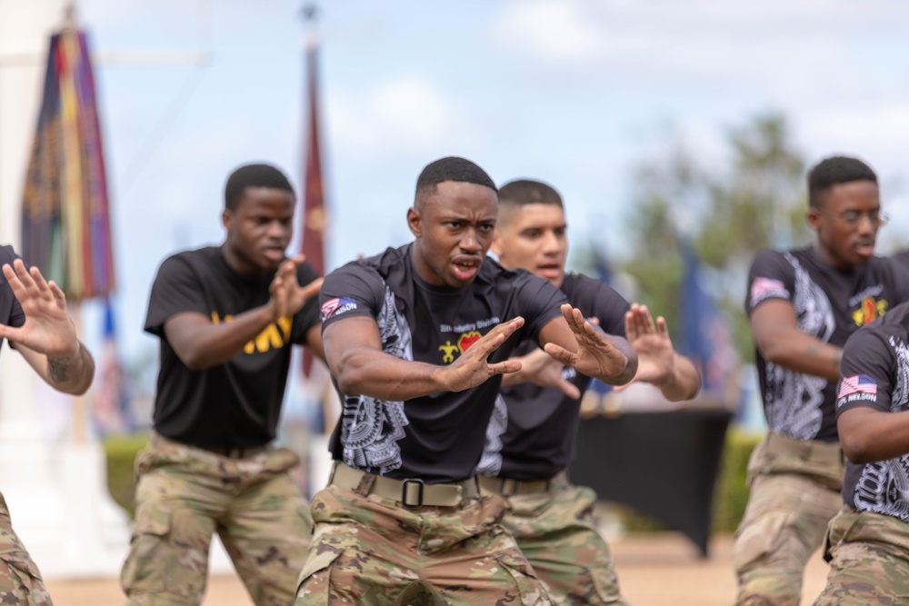 HAKA performers at the 2021 U.S. Army Medical Command Best Leader Competition award ceremony