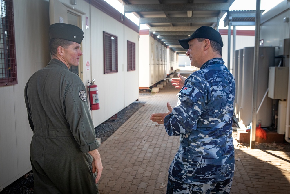 MRF-D gives tour of Aviation Combat Element spaces on RAAF Darwin to Mr. Perrett, MP