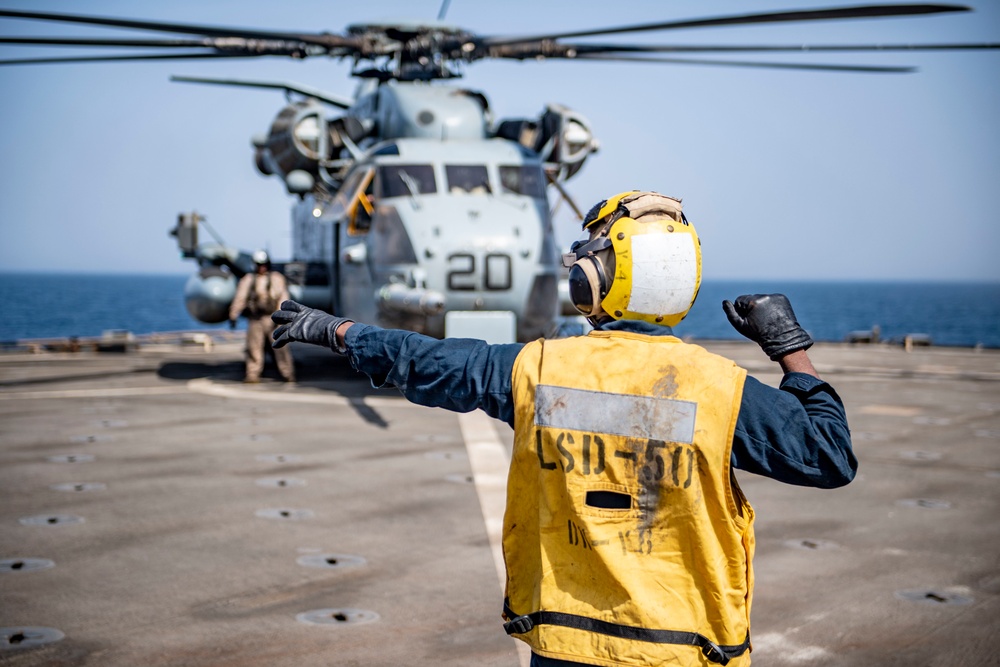 Carter Hall Conducts Flight Operations