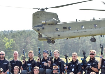 USK Polizei training at Oberdachstetten training area