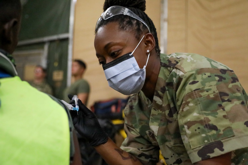 Vaccine distribution expands at military bases in Djibouti