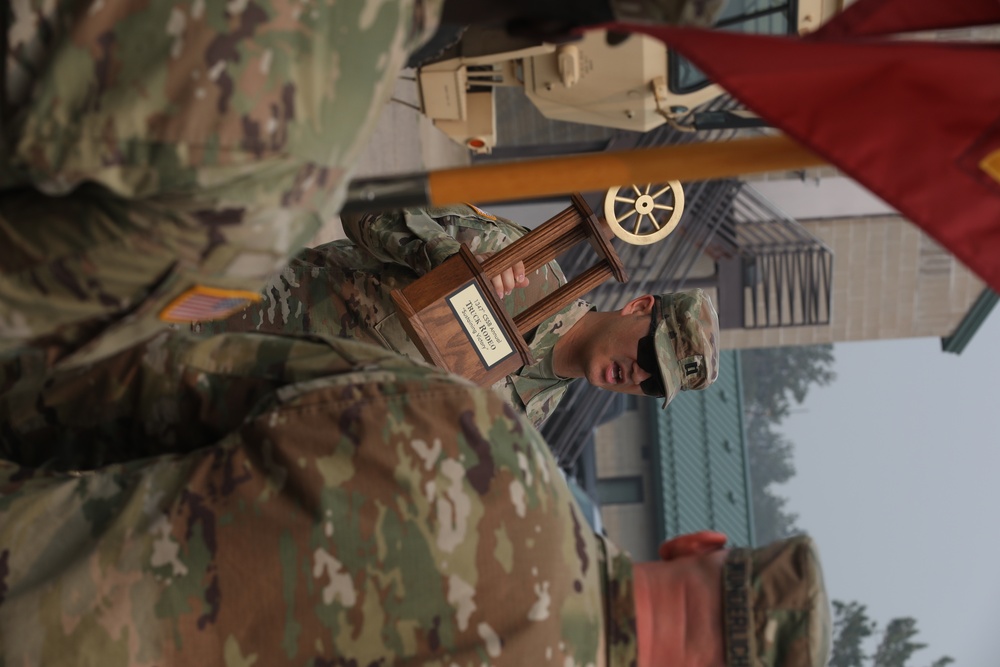 1347 CSSB Conducts Truck Rodeo at Camp Ripley and presents award to 224th TC