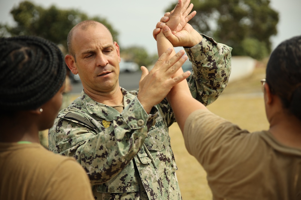 Chief Master at Arms Daryl Robertson-Dias Instructing