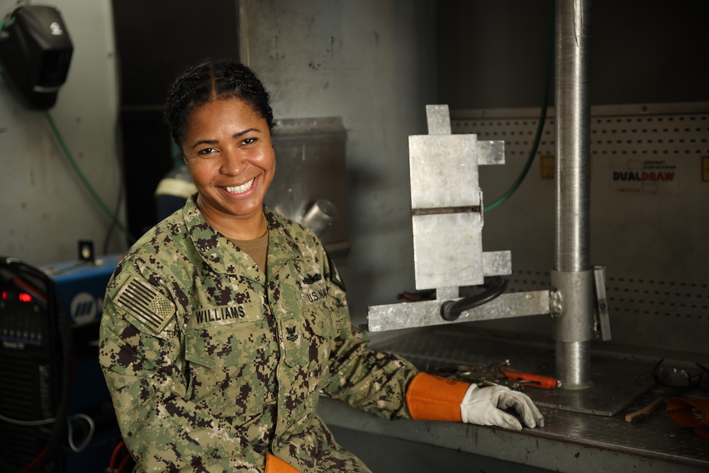 Hull Maintenance Technician Second Class Tessa Williams