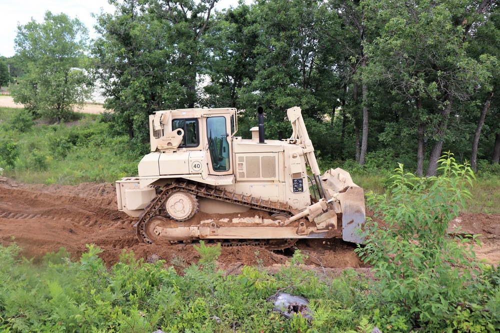 Wisconsin National Guard engineer unit supports heavy lifting for Fort McCoy troop project