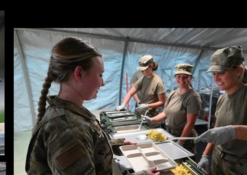 119th Services Flight sets up mobile kitchen and feeds unit during exercise