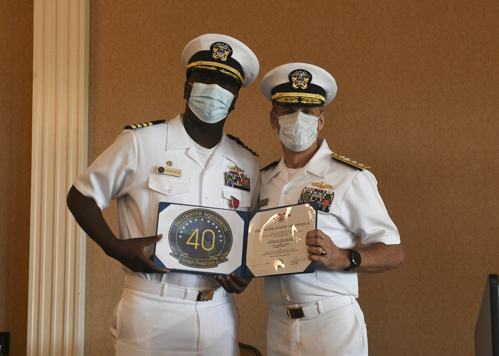 Destroyer Squadron 40 Holds Change of Command