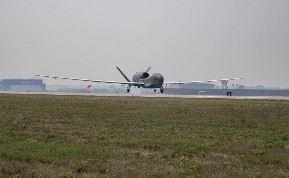 EQ-4 Global Hawk lands one last time
