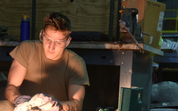 161st CES readiness training in NC